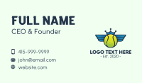 Tennis Crown Wings Business Card Image Preview