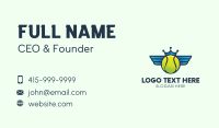 Tennis Crown Wings Business Card Preview