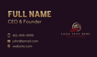 Woman Warrior Heroine  Business Card Design