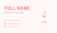 Pink Flamingo Beauty Business Card Image Preview
