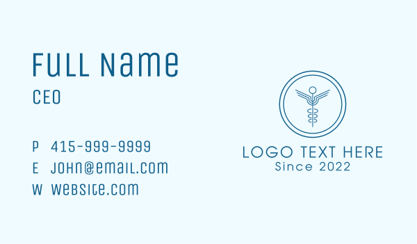 Medical Clinic Badge Business Card Design Image Preview