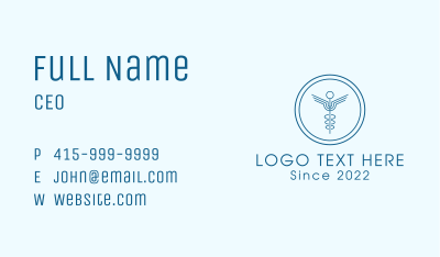 Medical Clinic Badge Business Card