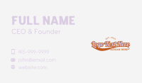 Sports Underline Wordmark Business Card Preview