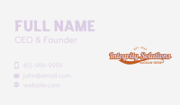 Sports Underline Wordmark Business Card Image Preview