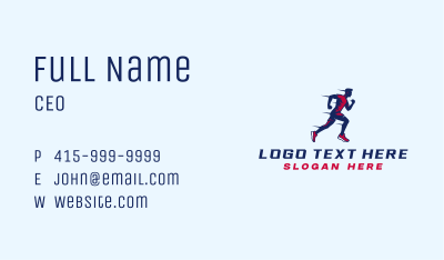 Athletic Fitness Training Business Card Image Preview