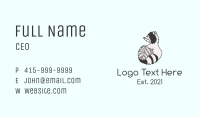 Racoon Yarn Ball  Business Card Image Preview