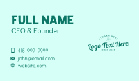 Casual Classic Wordmark Business  Business Card Image Preview