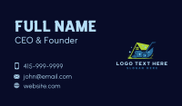 Lawn Mower Landscaping Business Card Preview