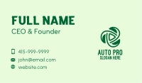 Green Leaf Spiral  Business Card Image Preview