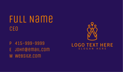 Abstract Royal Crown Business Card Image Preview