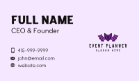 Violet Bat Business Card Image Preview