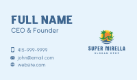 Palm Tree Beach Sun Business Card Image Preview