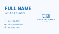 Tech Desktop Computer Business Card Preview