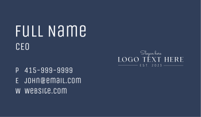 Elegant Luxury Brand Business Card Image Preview