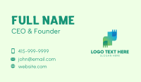 Modern Gradient Medical Cross Business Card Preview