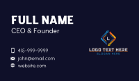 Logistic Rotating Arrow Business Card Preview