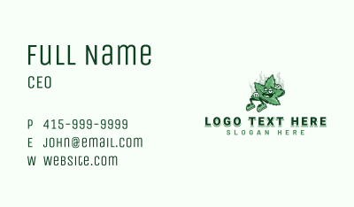 Weed Cannabis Smoke Business Card Image Preview