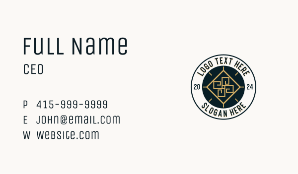 Artisanal Brand Boutique Business Card Design Image Preview