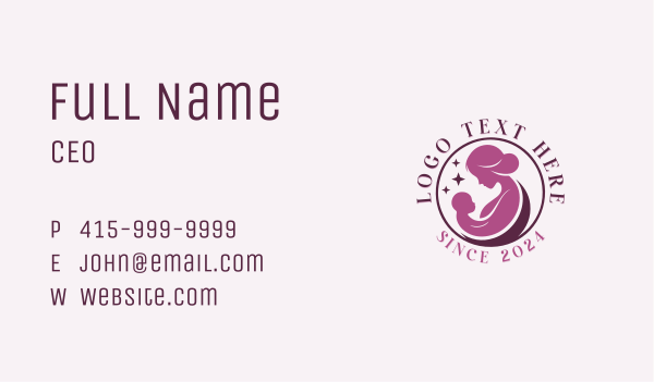 Family Planning Childcare Business Card Design Image Preview