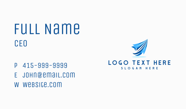 Paper Plane Aviation Business Card Design Image Preview