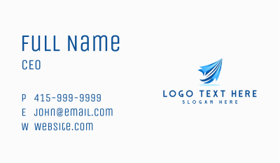 Paper Plane Aviation Business Card Image Preview