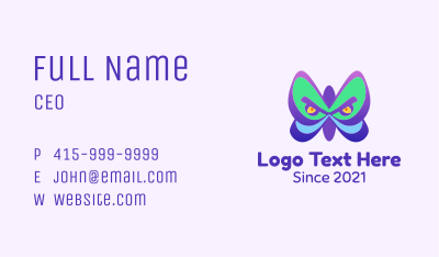 Angry Butterfly Wings Business Card Image Preview