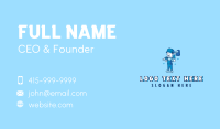 Disinfection Cleaner Janitor Business Card Design