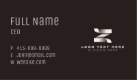 Elegant Origami Letter Z Business Card Image Preview