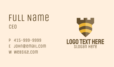Bee Security Shield Business Card