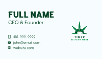 Marijuana Leaf Beverage Business Card Image Preview