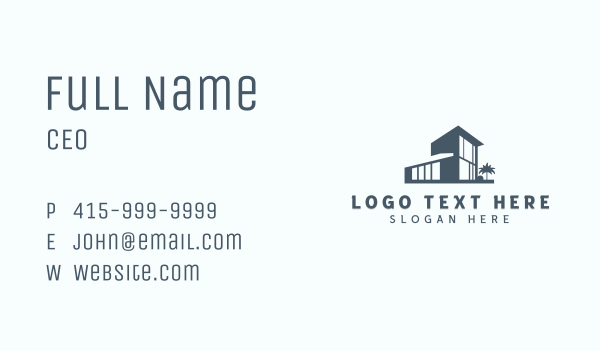 Residence Property Architect Business Card Design Image Preview