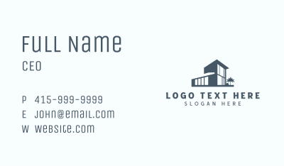 Residence Property Architect Business Card Image Preview