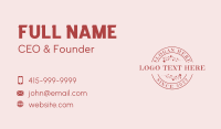 Feminine Floral Beauty Business Card Image Preview