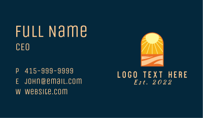 Sunrise Beach Getaway Business Card Image Preview