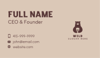 Brown Bear Hamburger Business Card Image Preview