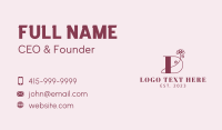 Daisy Boutique Letter D Business Card Image Preview