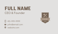 Mallet Chisel Carpentry Business Card Image Preview