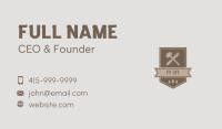 Mallet Chisel Carpentry Business Card Image Preview