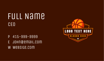 Basketball Sport Team Business Card Image Preview