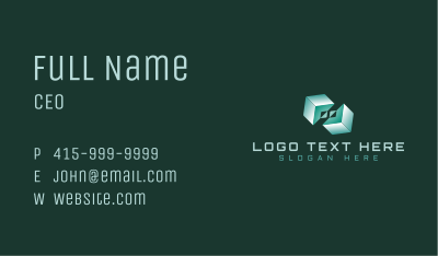 Cube Tech Block Business Card Image Preview