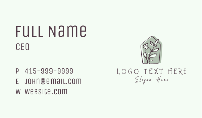 Garden House Plant Business Card Image Preview