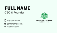 Green Marijuana Leaf Business Card Image Preview