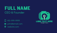 Blue Tech Camera Business Card Image Preview