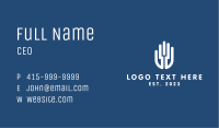 Abstract White Hands Business Card Image Preview