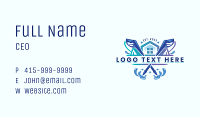 Home Pressure Washing Business Card Image Preview