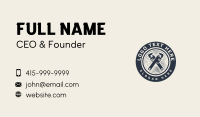 Handyman Plumbing Badge Business Card Image Preview