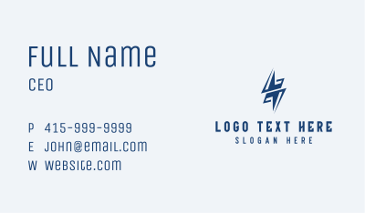 Bolt Electrical Lightning Business Card Image Preview