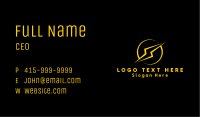Orbiting Lightning Badge Business Card Image Preview