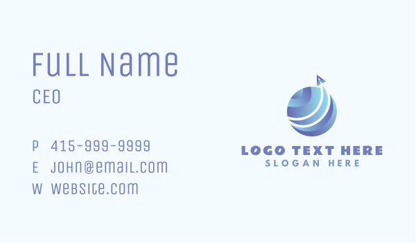 Blue Air Cargo Courier Business Card Design Image Preview