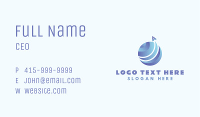 Blue Air Cargo Courier Business Card Image Preview